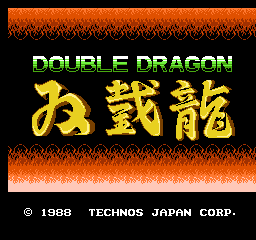 Double Dragon (Japan) Title Screen